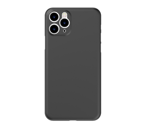 iPhone 11 Pro Max Kılıf Wiwu Skin Nano PP Kılıf Transparan Siyah