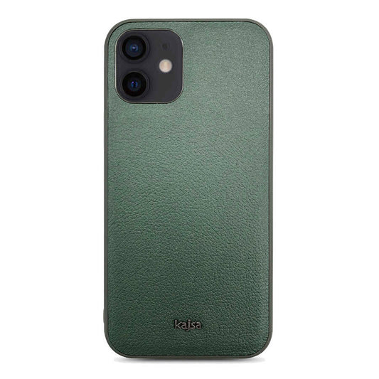 iPhone 12 Kılıf Kajsa Luxe Collection Hakiki Deri Kılıf Kahverengi