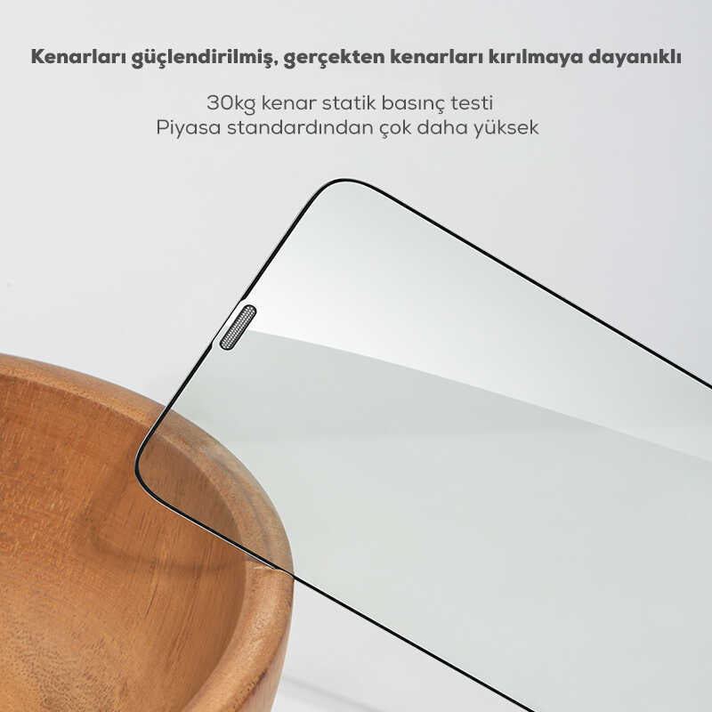 iPhone 12 Mini Benks 0.3mm V Pro Dust Proof Green Light Ekran Koruyucu Renksiz