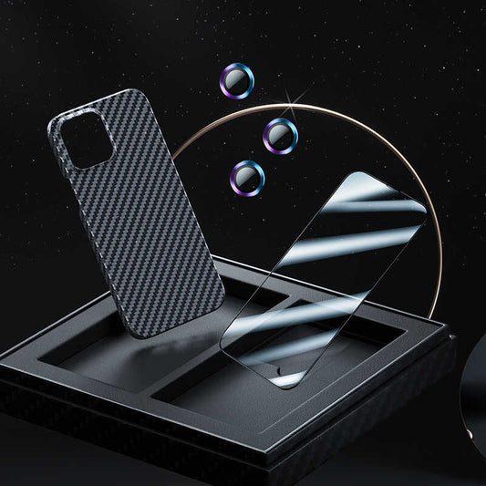 Apple iPhone 13 Pro Kılıf Benks Aramid M-safe 3 in 1 Set