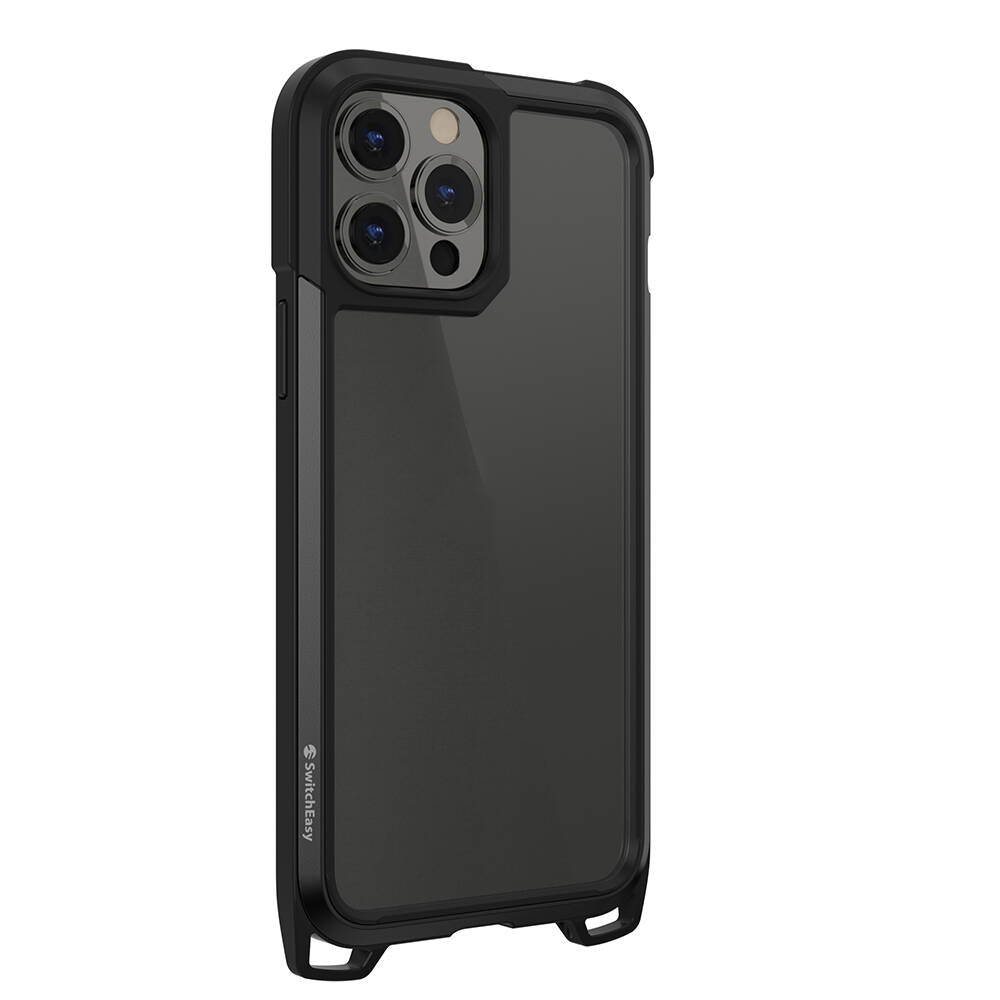 iPhone 13 Pro Kılıf Boyun Askılı Kompozit Tasarımlı Şok Önleyicili Lisanslı Switcheasy Odyssey Kılıf Rainbow