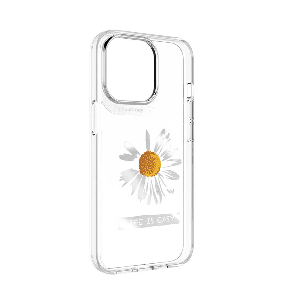 iPhone 13 Pro Kılıf Çift IMD Baskılı Lisanslı Switcheasy Artist Daisy Kılıf Renksiz