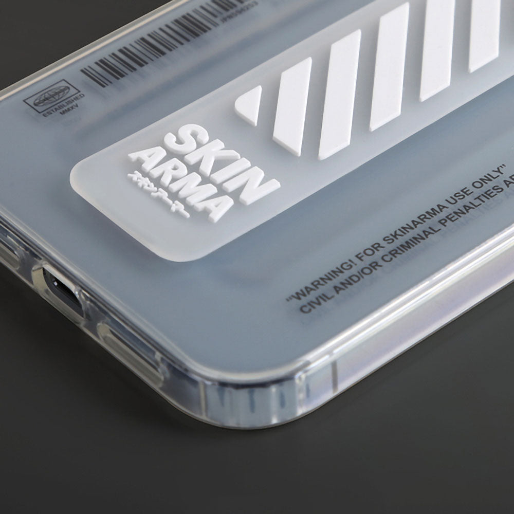 iPhone 13 Pro Kılıf SkinArma Şeffaf Desenli Kaze Kılıf Siyah