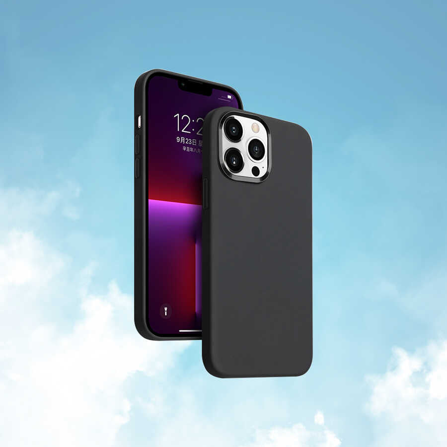 iPhone 13 Pro Kılıf Wiwu Magsafe Magnetic Silikon Kılıf Kırmızı