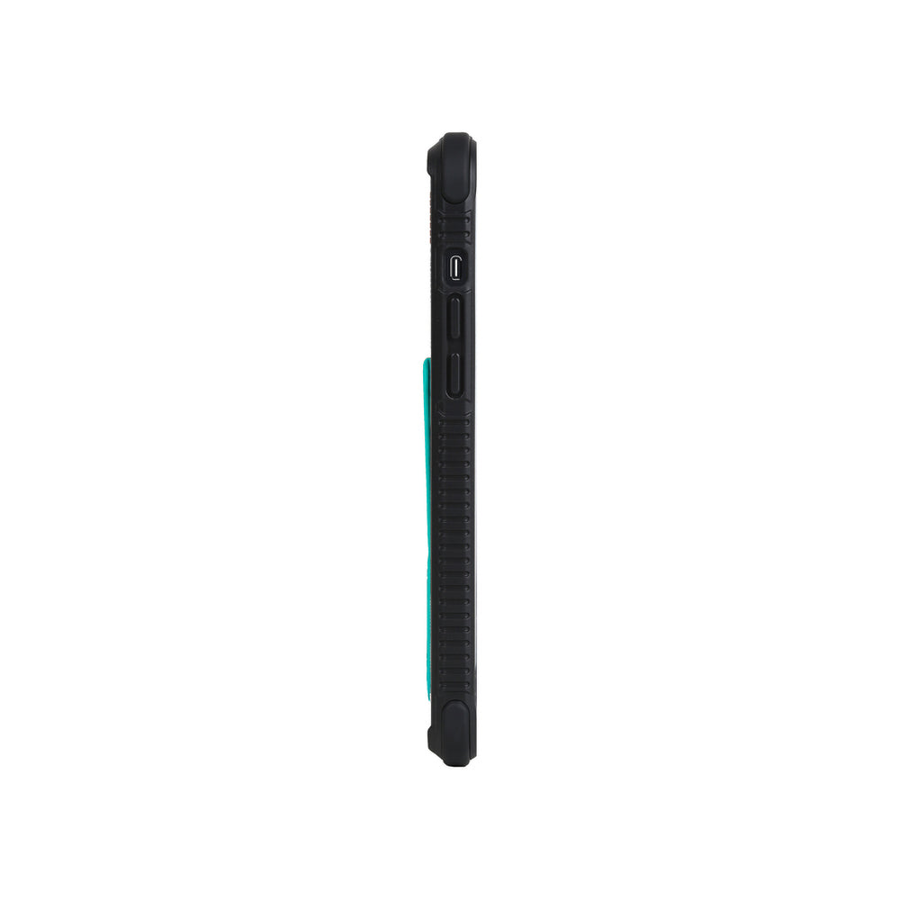 iPhone 13 Pro Max Kılıf SkinArma Standlı Deri Görünümlü Shingoki Kılıf Turkuaz