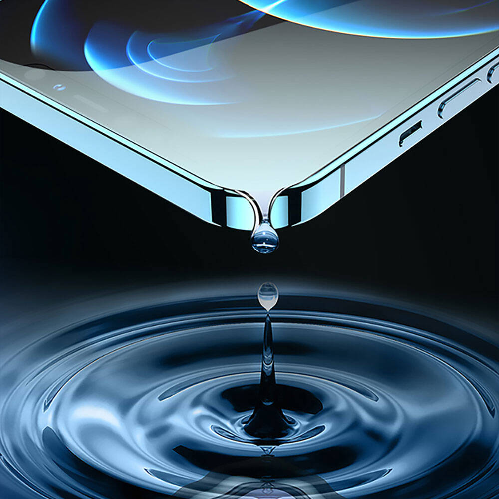 iPhone 13 Pro Recci RSP-A10 HD Temperli Cam Ekran Koruyucu + Kolay Uygulama Aparatlı Siyah