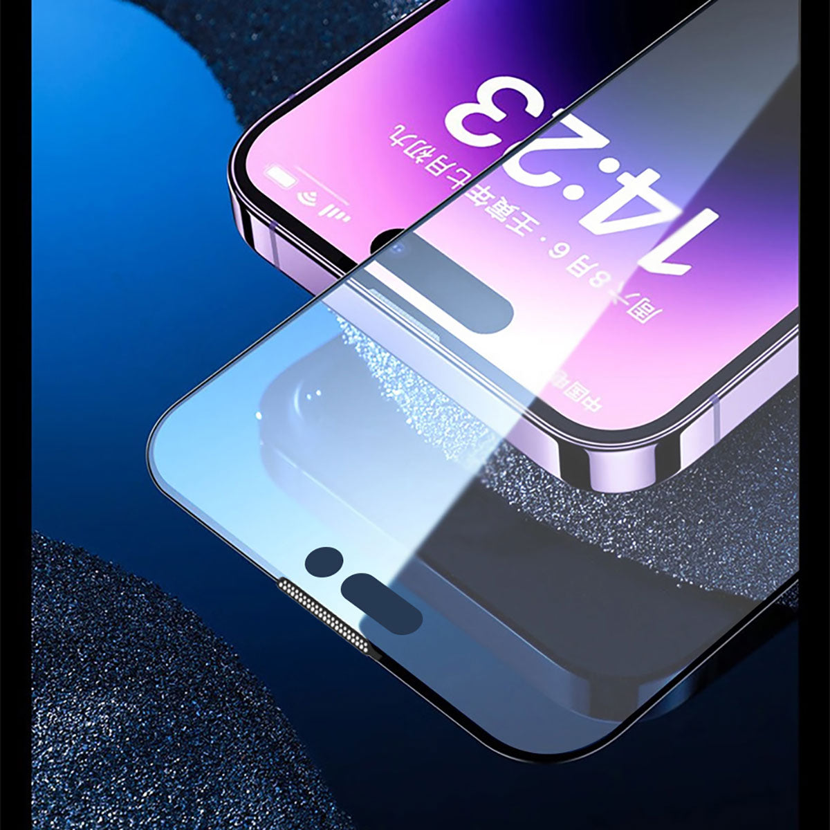 iPhone 13 Pro Wiwu iVista Screen Matte Ultra Güçlü Temperli Mat Ekran Koruyucu Siyah