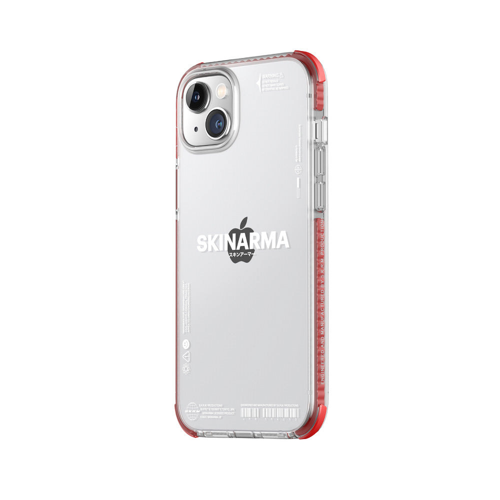 iPhone 14 Kılıf SkinArma Şeffaf Airbag Tasarımlı Iro Kılıf Mor