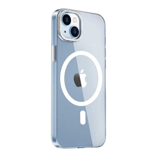iPhone 14 Kılıf Wiwu MCC-102 Magnetic Crystal Sert PC Kılıf Renksiz