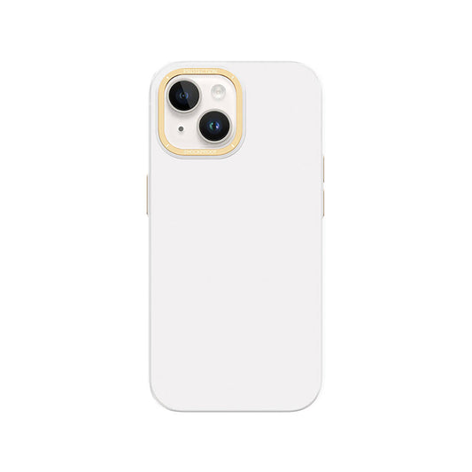 iPhone 14 Plus Kılıf Metal Kamera Çerçeveli Recci Glaze Serisi Kılıf Siyah