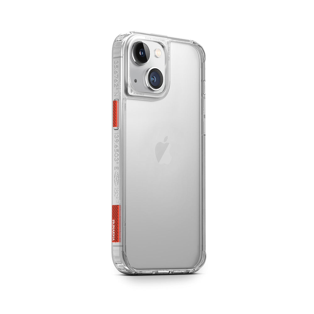 iPhone 14 Plus Kılıf SkinArma Şeffaf Airbag Tasarımlı Saido Kılıf Renksiz