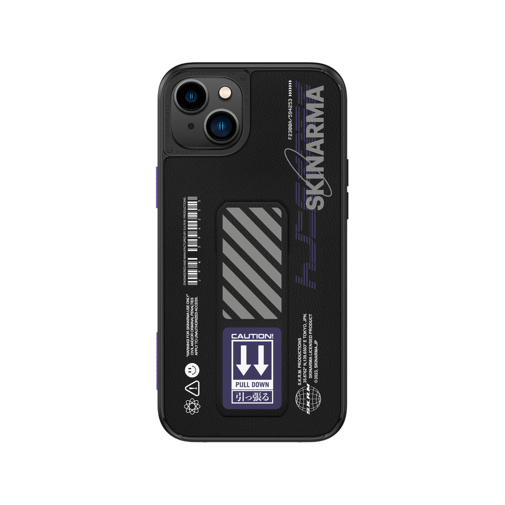 iPhone 14 Plus Kılıf SkinArma Standlı Deri Görünümlü Shingoki Kılıf Mor