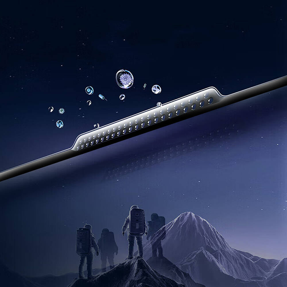 iPhone 14 Plus Wiwu GT-008 Polimer Oleofobik Kaplama Şeffaf Pürüzsüz Temperli Cam Ekran Koruyucu 10'lu Paket Siyah