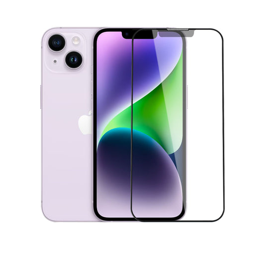 iPhone 14 Plus Wiwu iVista Screen Matte Ultra Güçlü Temperli Mat Ekran Koruyucu Siyah