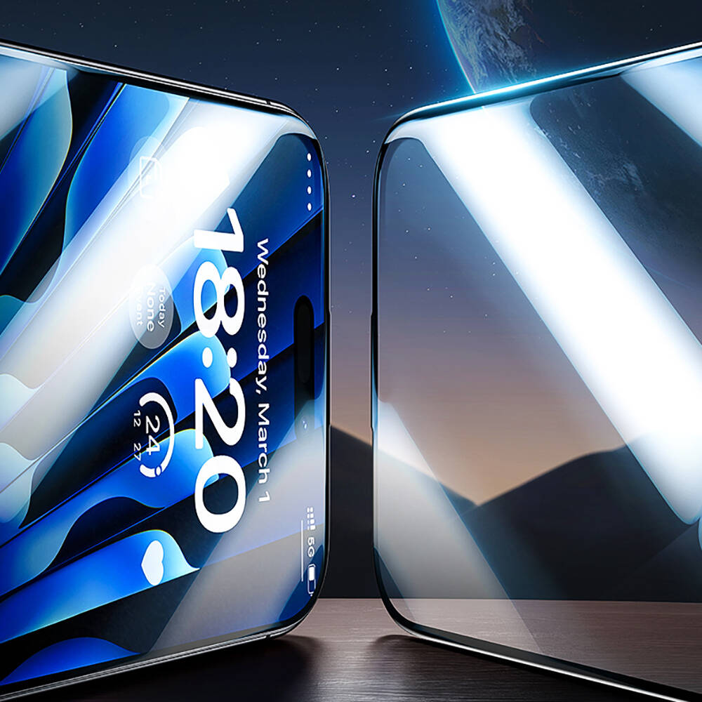 iPhone 14 Pro Benks Glass Warrior HD Cam Ekran Koruyucu + Kolay Uygulama Aparatlı Siyah