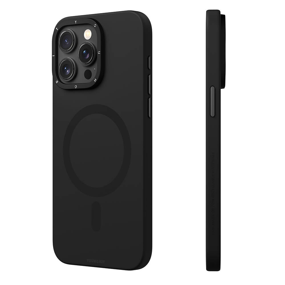 iPhone 14 Pro Kılıf Magsafe Şarj Özellikli Çizilmeye ve Aşınmaya Dayanıklı Youngkit Velvet Serisi Kılıf Pembe