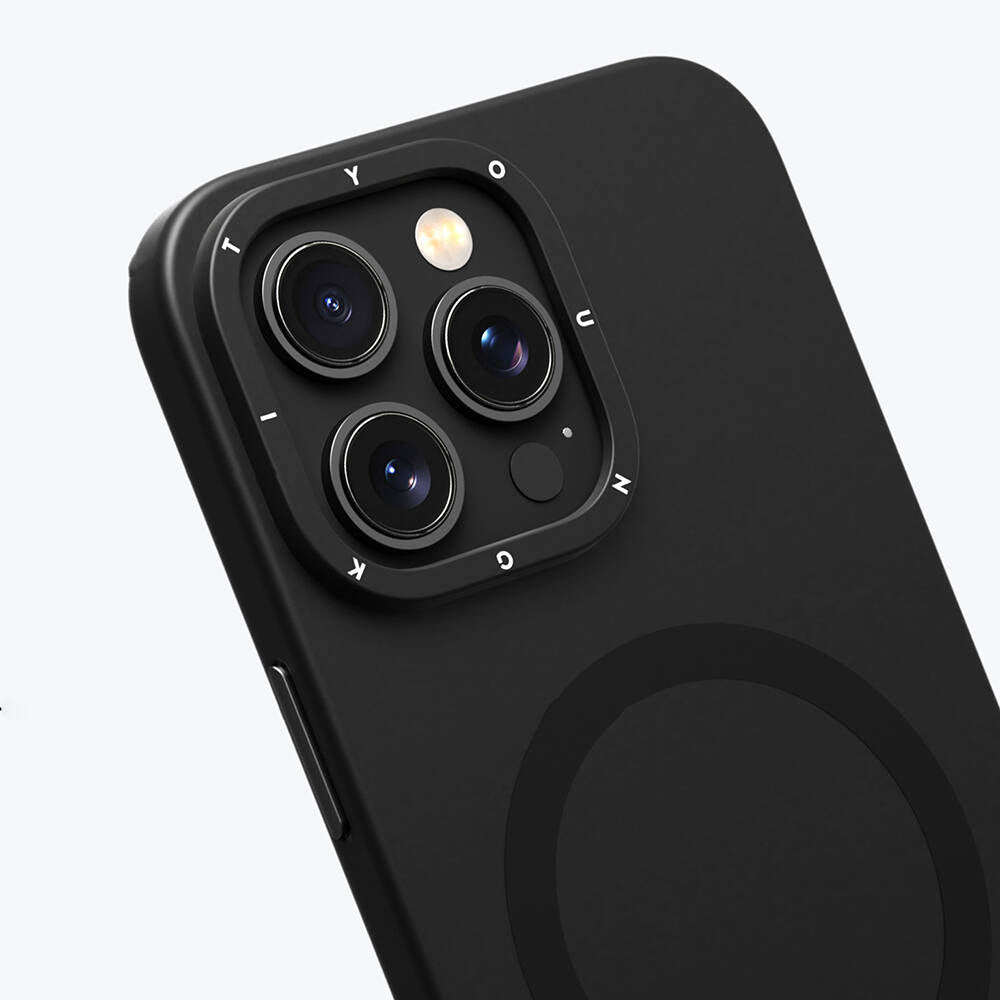 iPhone 14 Pro Kılıf Magsafe Şarj Özellikli Çizilmeye ve Aşınmaya Dayanıklı Youngkit Velvet Serisi Kılıf Siyah