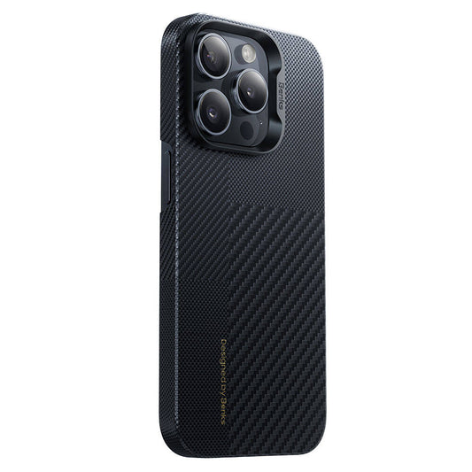 Apple iPhone 14 Pro Kılıf M-safe Şarj Özellikli Karbon Fiber Benks Montage ArmorAir Kevlar Kapak