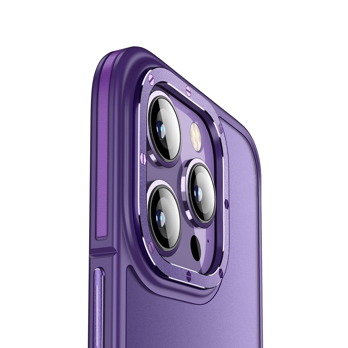 iPhone 14 Pro Kılıf Magsafe Şarj Özellikli Mat Görünümlü Wlons Vevo Kılıf Derin Mor