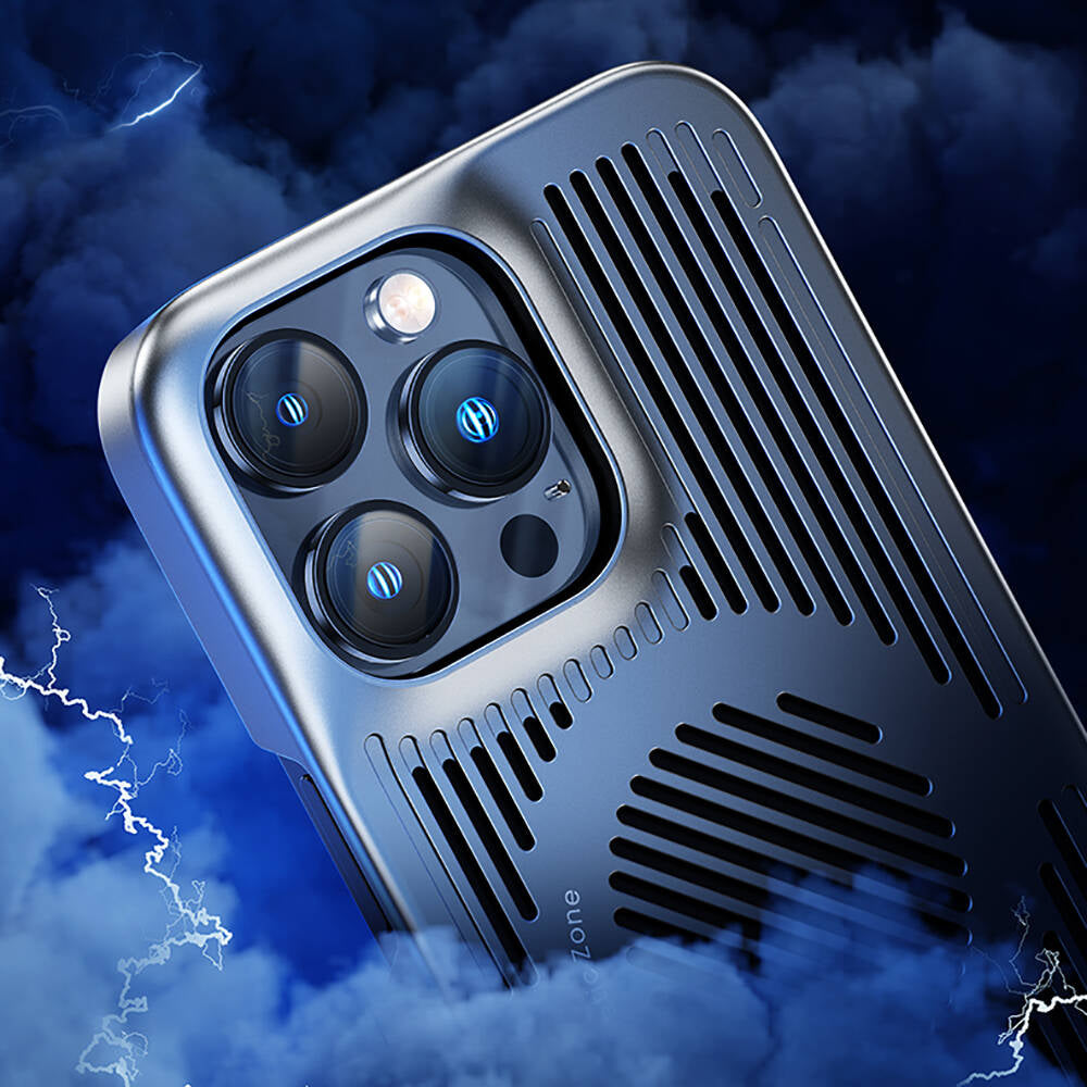 iPhone 14 Pro Kılıf Magsafe Şarj Özellikli Soğutucu Benks Biliz Kılıf Gri