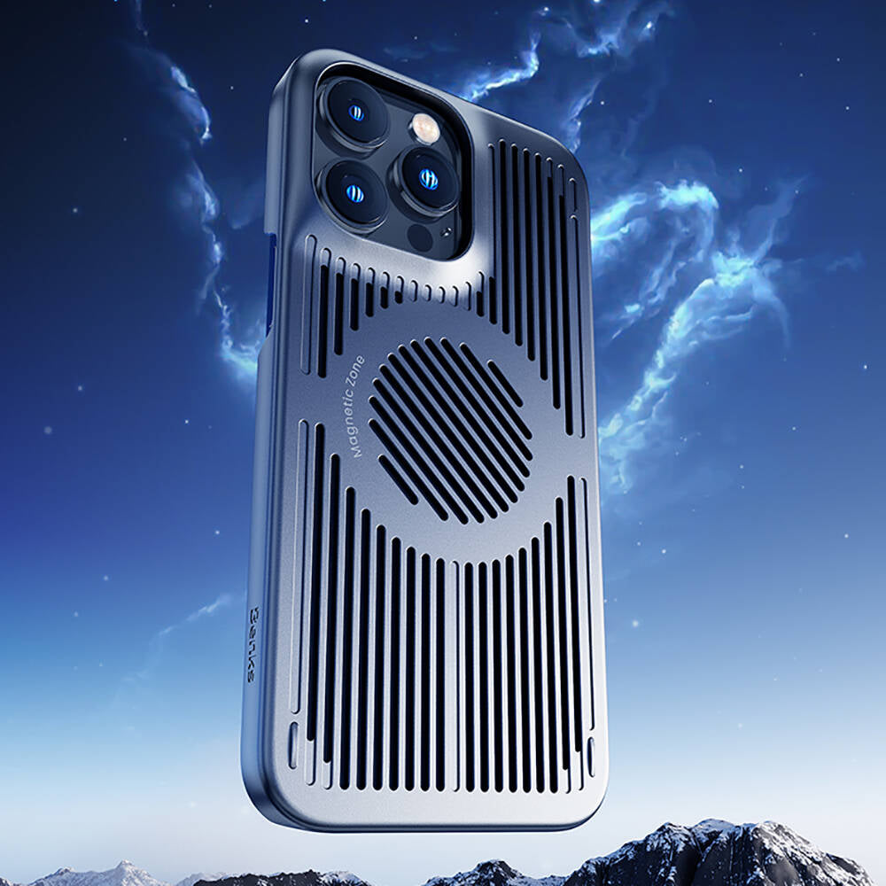 iPhone 14 Pro Kılıf Magsafe Şarj Özellikli Soğutucu Benks Biliz Kılıf Gri
