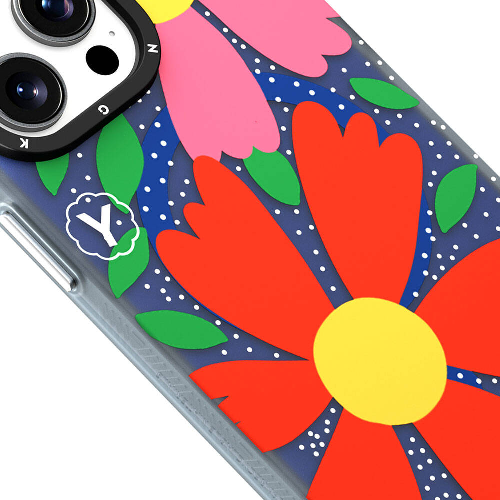 iPhone 14 Pro Kılıf Magsafe Şarj Özellikli Sunshine Tasarımlı Youngkit Colorful Serisi Kılıf Kırmızı