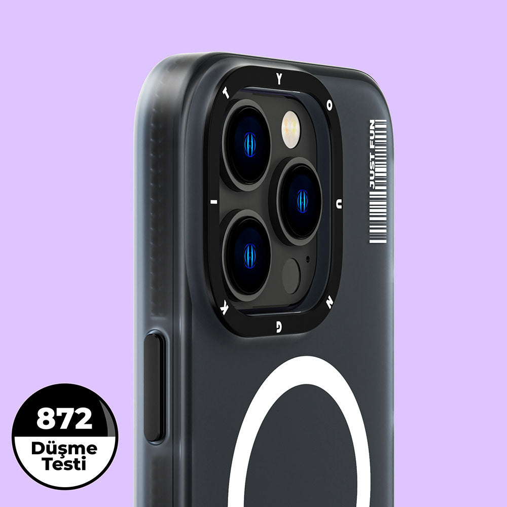 iPhone 14 Pro Kılıf Magsafe Şarj Özellikli Youngkit Colored Sand Serisi Kılıf Mavi