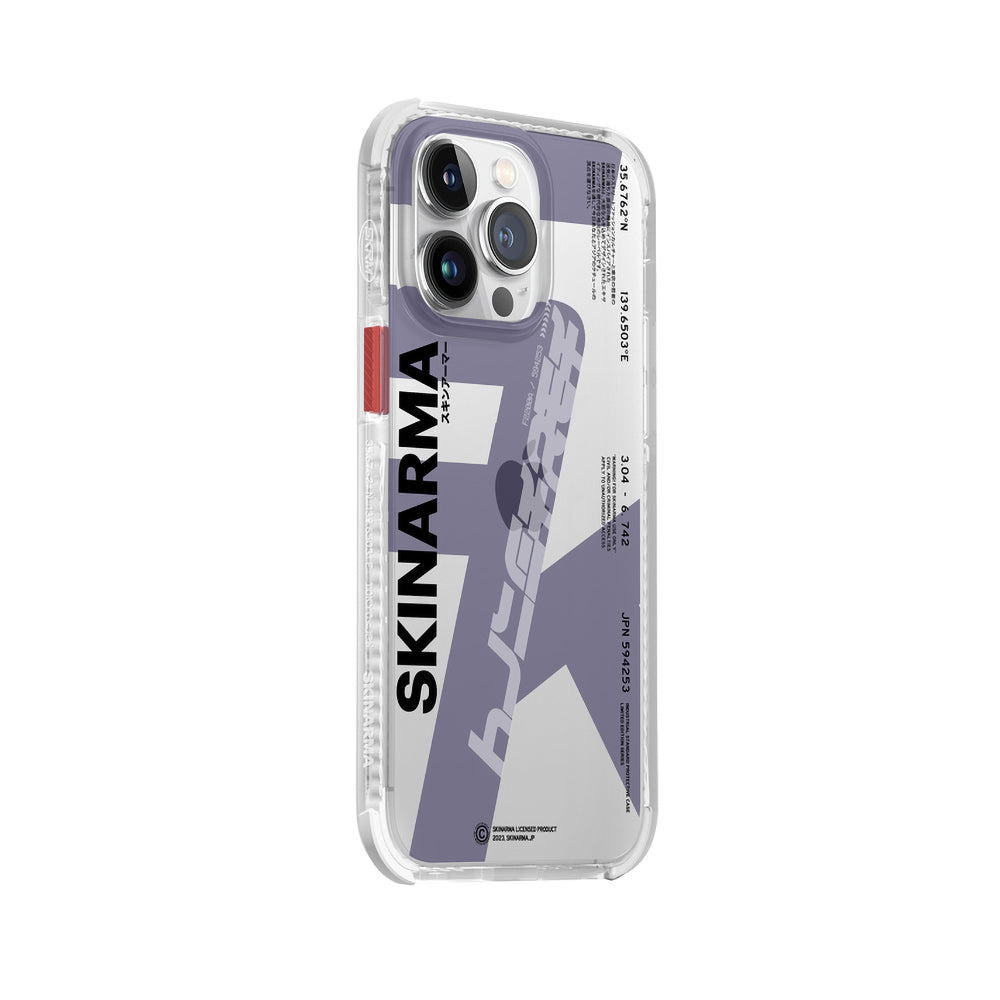 iPhone 14 Pro Kılıf SkinArma Şeffaf Airbag Tasarımlı Raku Kılıf Mor