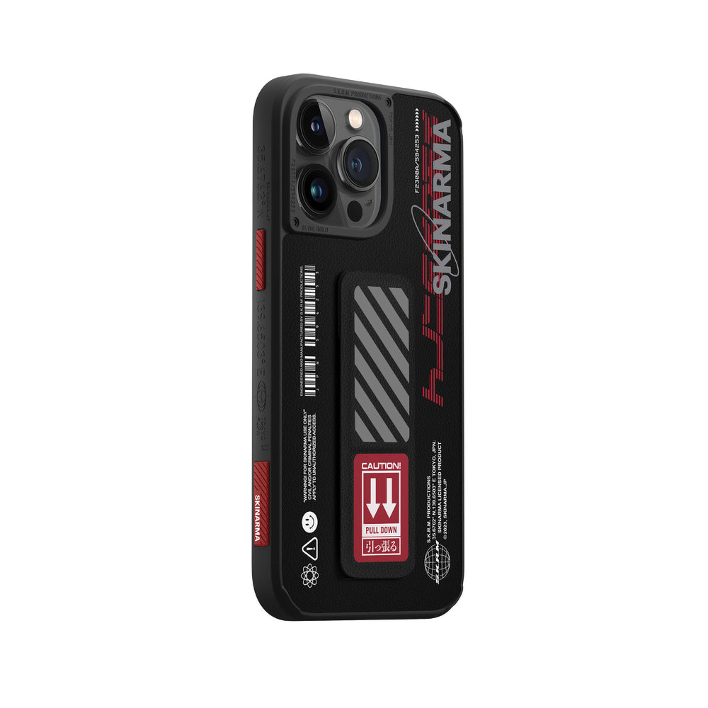 iPhone 14 Pro Kılıf SkinArma Standlı Deri Görünümlü Shingoki Kılıf Turuncu