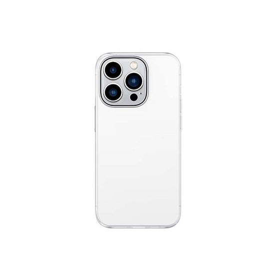 iPhone 14 Pro Kılıf Ultra İnce Mat PC Arka Yüzey Recci Elite Serisi Kılıf Beyaz