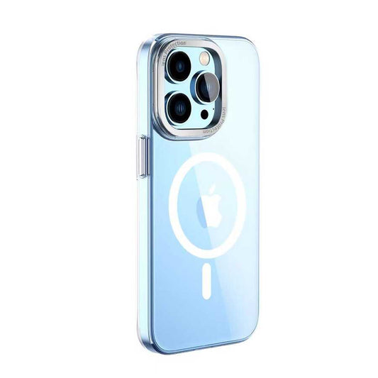 iPhone 14 Pro Kılıf Wiwu MCC-102 Magnetic Crystal Sert PC Kılıf Renksiz