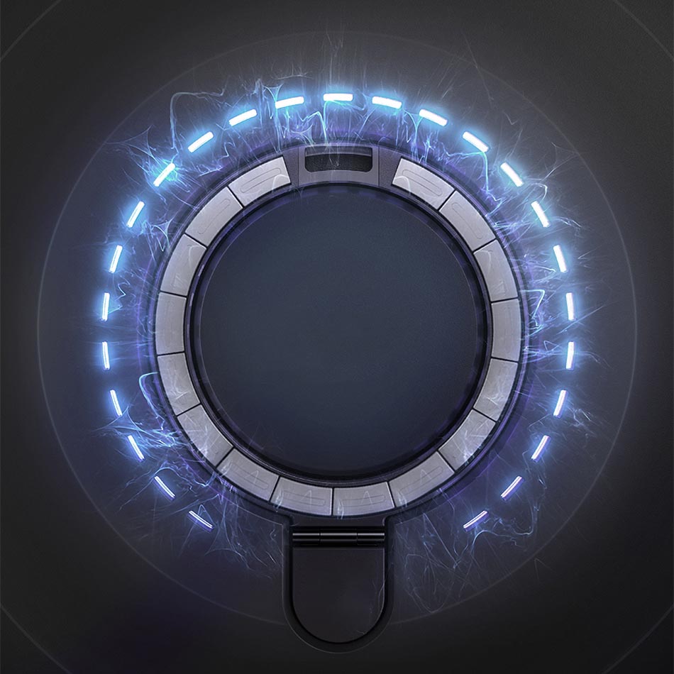 iPhone 14 Pro Kılıf Wiwu ZMM-010 Magsafe Şarj Özellikli Parmak İzi Bırakmayan Mat Transparan Standlı Kılıf Siyah