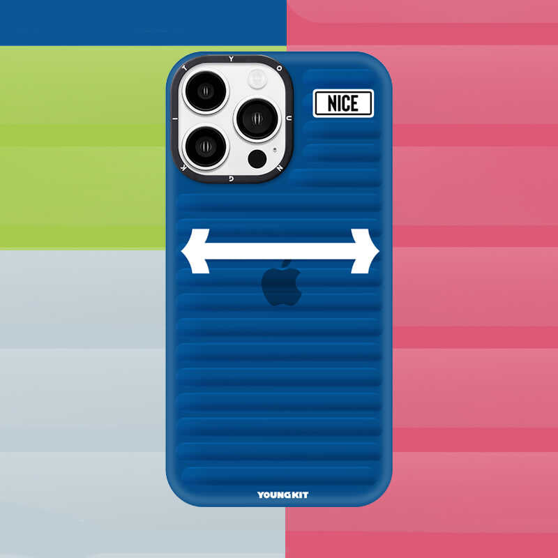 iPhone 14 Pro Kılıf YoungKit Luggage FireFly Serisi Kılıf Sierra Mavi