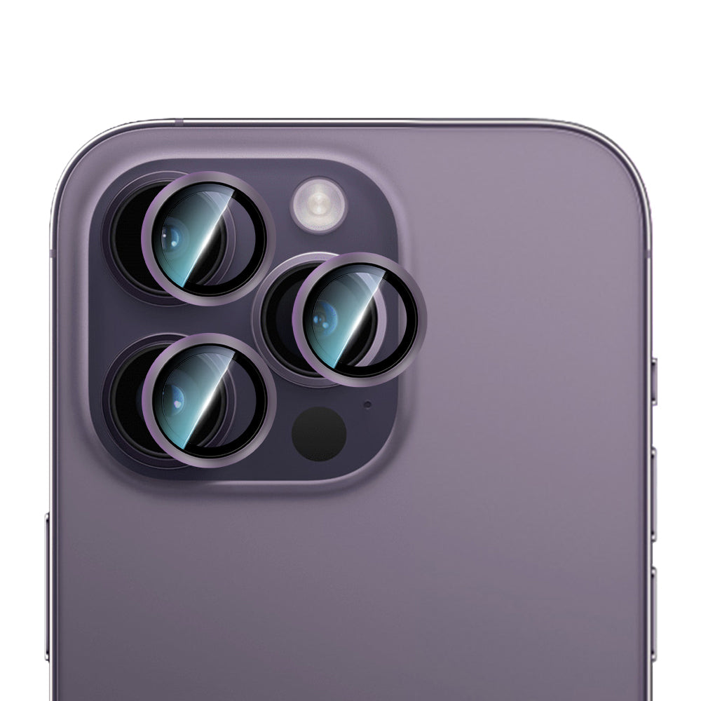 Apple iPhone 14 Pro Max CaseWorld Alloy Serisi Oleofobik Anti Reflective Kamera Lens Koruyucu