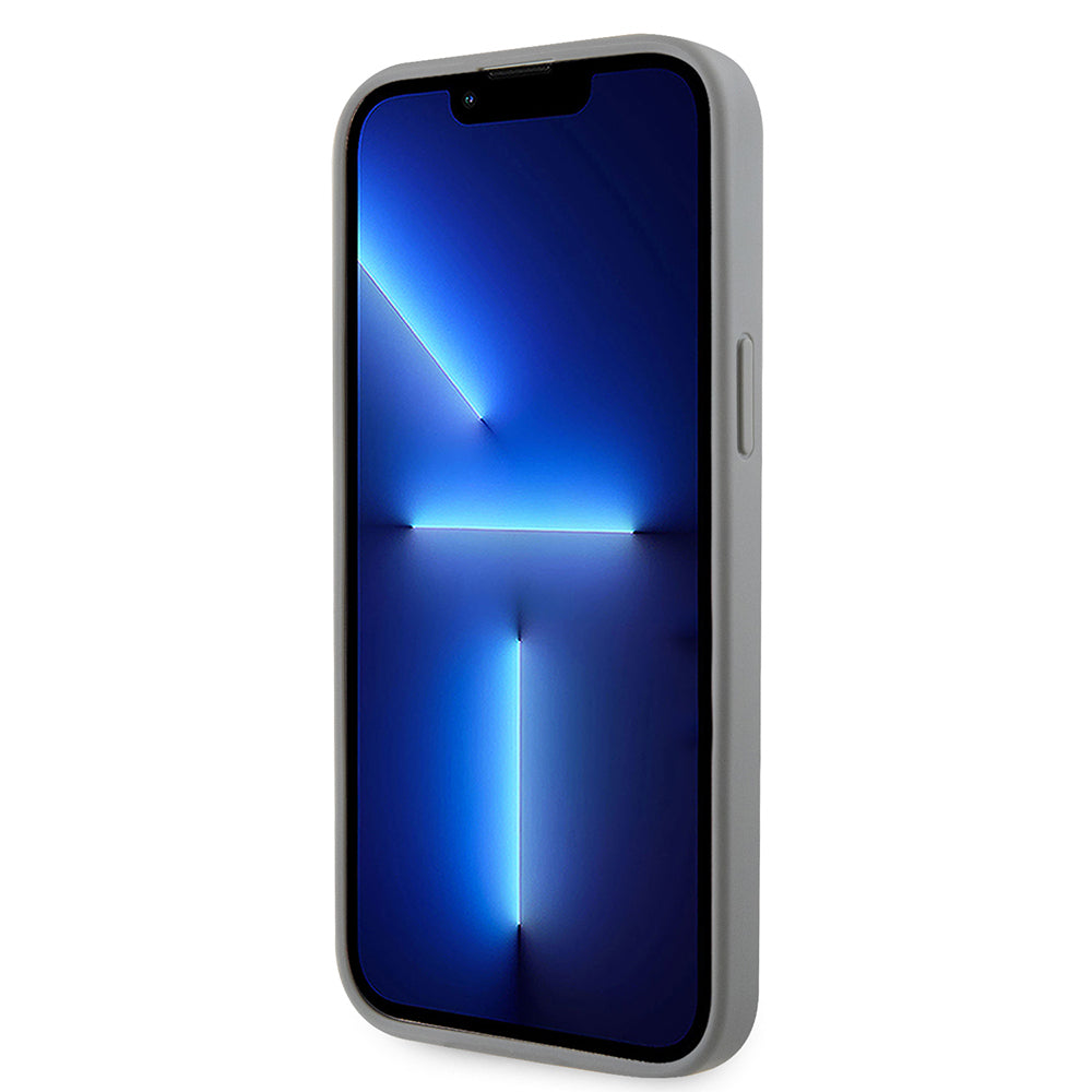 Apple iPhone 14 Pro Max Kılıf Guess Orjinal Lisanslı Taşlı Arka Yüzey Üçgen Logolu Kapak Siyah