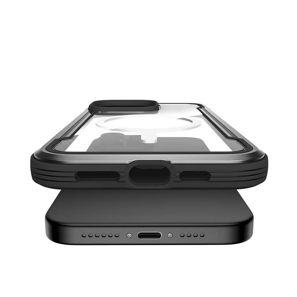 Apple iPhone 14 Pro Max Kılıf M-safe Şarj Özellikli Airbagli Raptic Shield Serisi Şeffaf Arka Yüzey Kapak Colorful