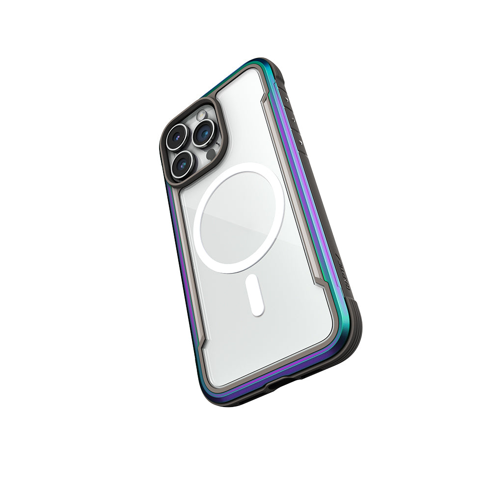 Apple iPhone 14 Pro Max Kılıf M-safe Şarj Özellikli Airbagli Raptic Shield Serisi Şeffaf Arka Yüzey Kapak Siyah