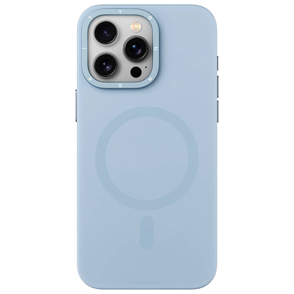 iPhone 14 Pro Max Kılıf Magsafe Şarj Özellikli Çizilmeye ve Aşınmaya Dayanıklı Youngkit Velvet Serisi Kılıf Pembe