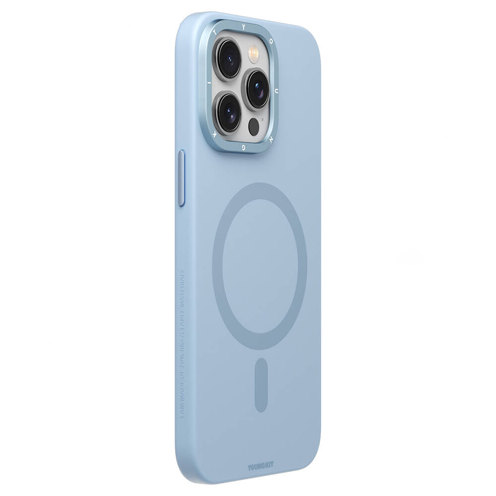 iPhone 14 Pro Max Kılıf Magsafe Şarj Özellikli Çizilmeye ve Aşınmaya Dayanıklı Youngkit Velvet Serisi Kılıf Pembe