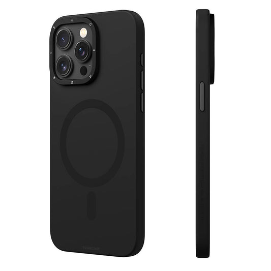 iPhone 14 Pro Max Kılıf Magsafe Şarj Özellikli Çizilmeye ve Aşınmaya Dayanıklı Youngkit Velvet Serisi Kılıf Siyah