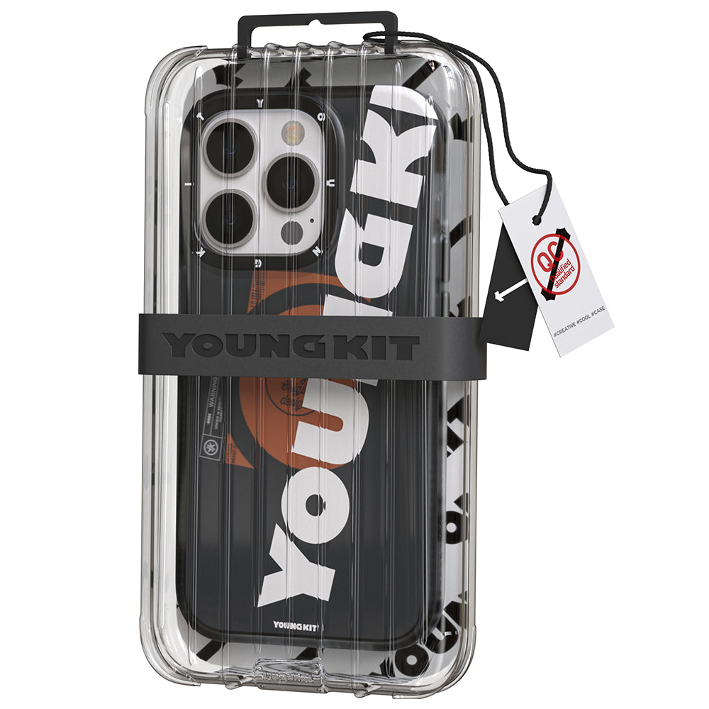 iPhone 14 Pro Max Kılıf Magsafe Şarj Özellikli Youngkit Binfen Serisi Yazı Temalı Kılıf Yeşil