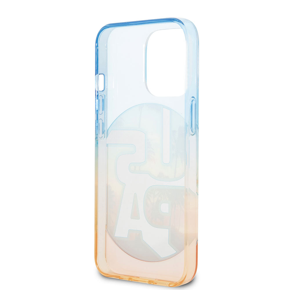 iPhone 14 Pro Max Kılıf U.S. POLO ASSN. Renkli Yaprak Baskılı Dizayn Kılıf Yeşil