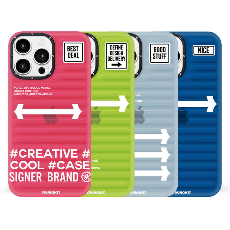 iPhone 14 Pro Max Kılıf YoungKit Luggage FireFly Serisi Kılıf Sierra Mavi