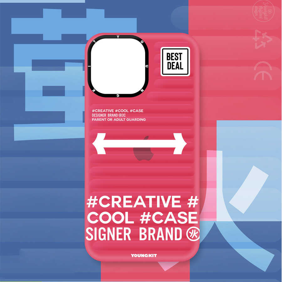 iPhone 14 Pro Max Kılıf YoungKit Luggage FireFly Serisi Kılıf Sierra Mavi