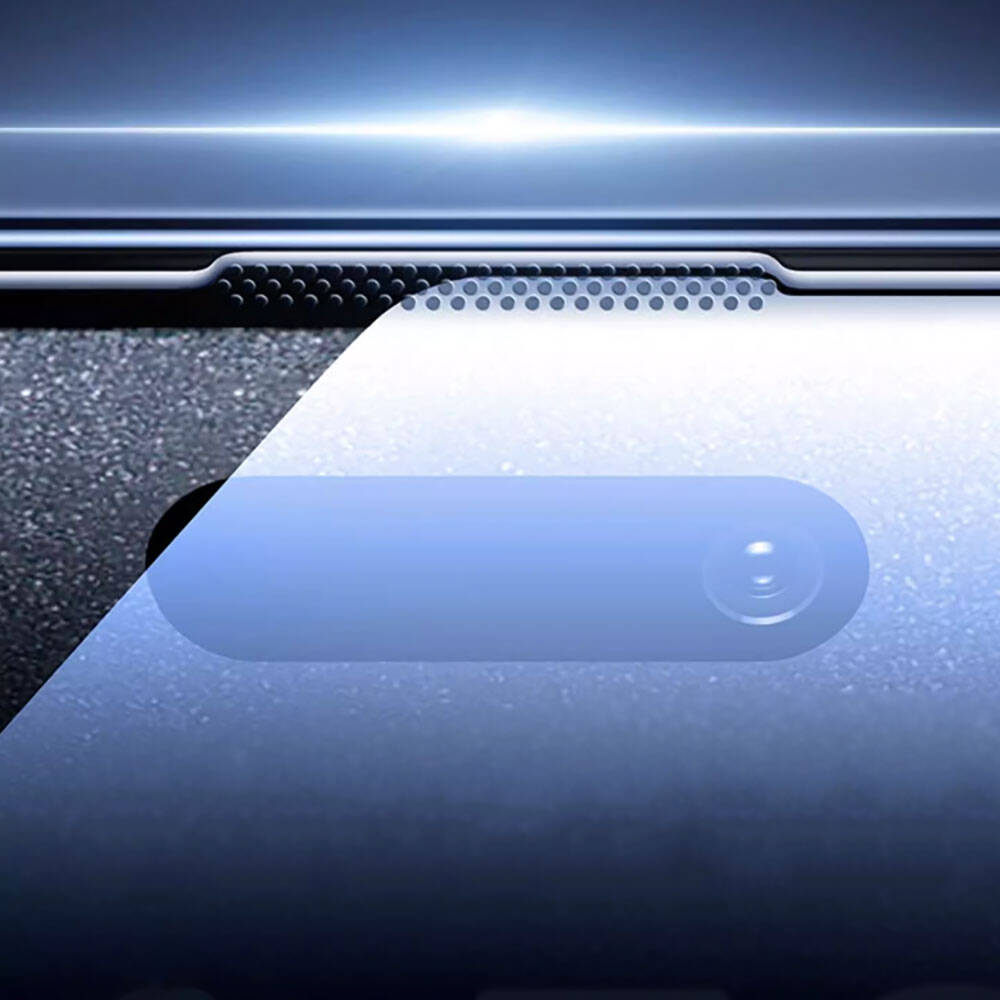 iPhone 14 Pro Max Wiwu GT-008 Polimer Oleofobik Kaplama Şeffaf Pürüzsüz Temperli Cam Ekran Koruyucu 10'lu Paket Siyah