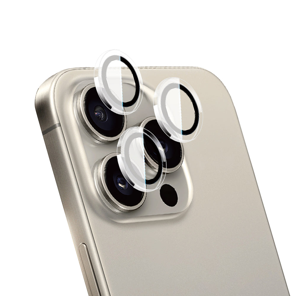 iPhone 14 Pro Max Wiwu LG-007 Lens Guard Oleofobik Anti Reflective Kamera Lens Koruyucu + Kolay Uygulama Aparatlı Şeffaf