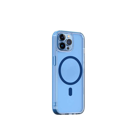 iPhone 14 Pro Max Wiwu Magsafe Şarj Özellikli Lens Korumalı Şeffaf Silikon Kılıf Siyah