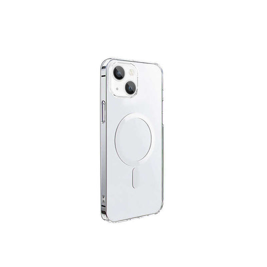 iPhone 14 Wiwu Magsafe Şarj Özellikli Lens Korumalı Şeffaf Silikon Kılıf Renksiz