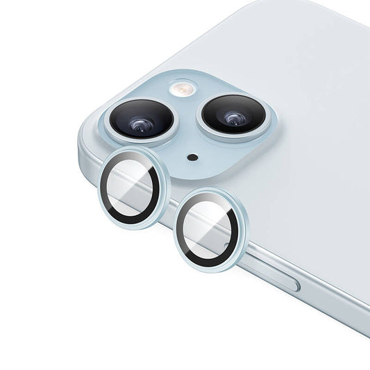 iPhone 15 Benks King Kong Corning Kamera Lens Koruyucu Mavi