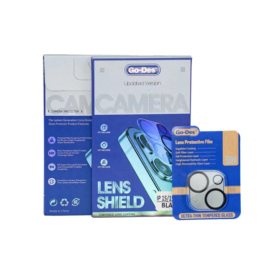iPhone 15 Go Des Lens Shield CL-14 Kamera Lens Koruyucu Renksiz